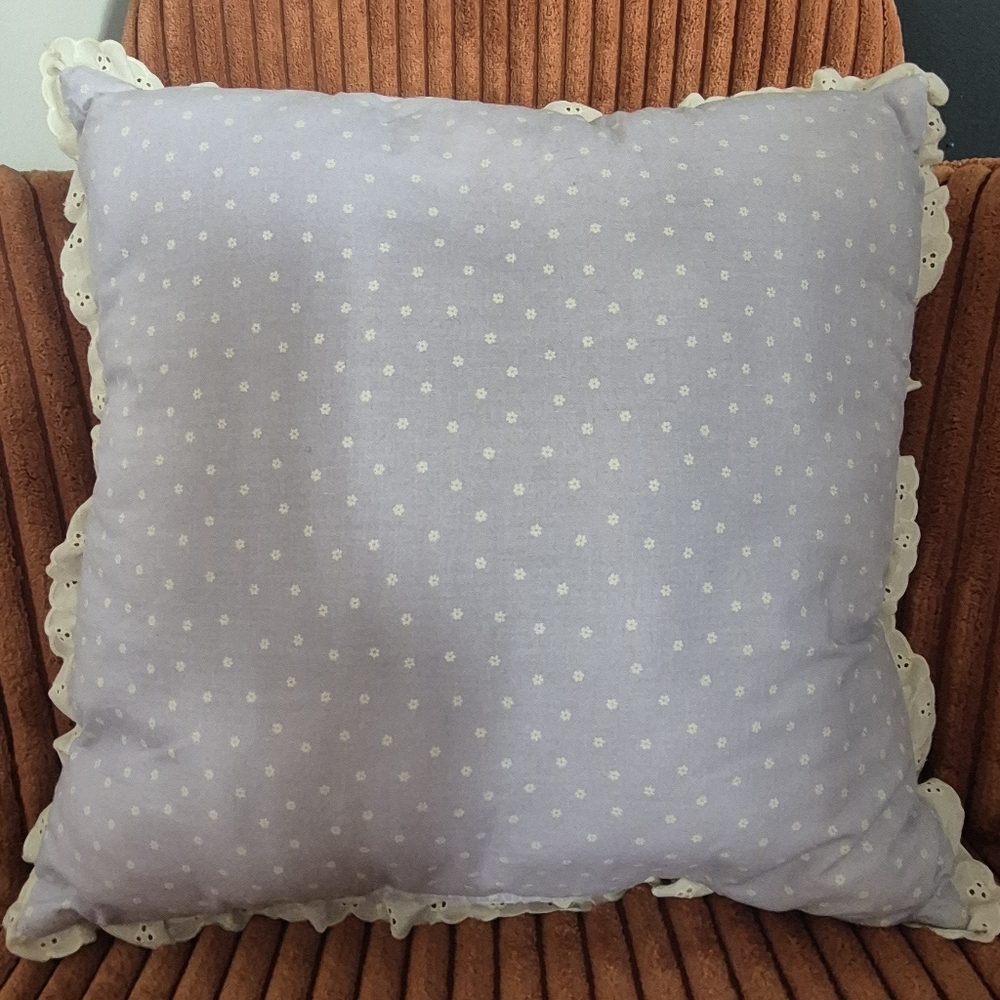 Vintage Hand Crafted Tabby Cat Quilted Toss Cushion Pillow - Picture 3 of 7